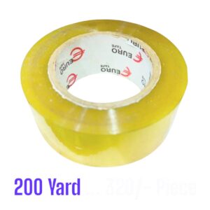 EURO T/Tape 2 inch 200 Yard Lemon Yellow